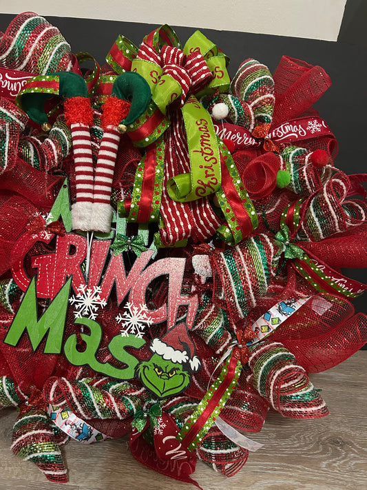 Grinch Wreath-Large