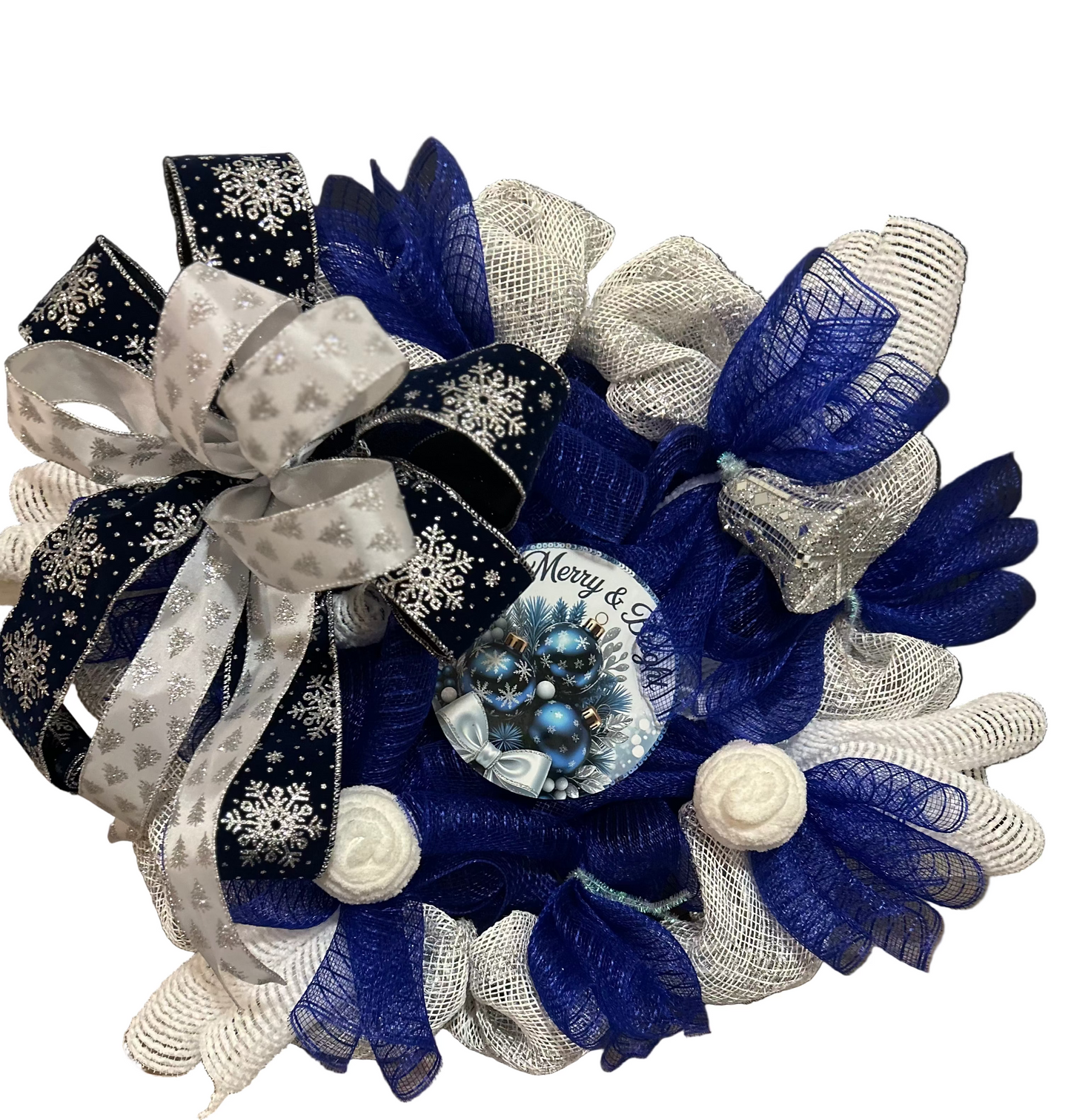 Blue&Silver Xmas Wreath