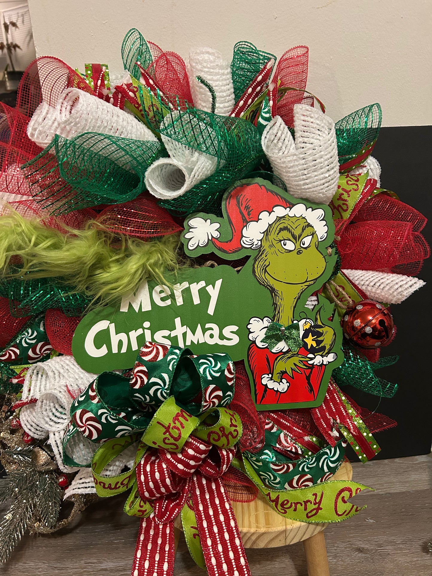 Grinch Wreath-Medium
