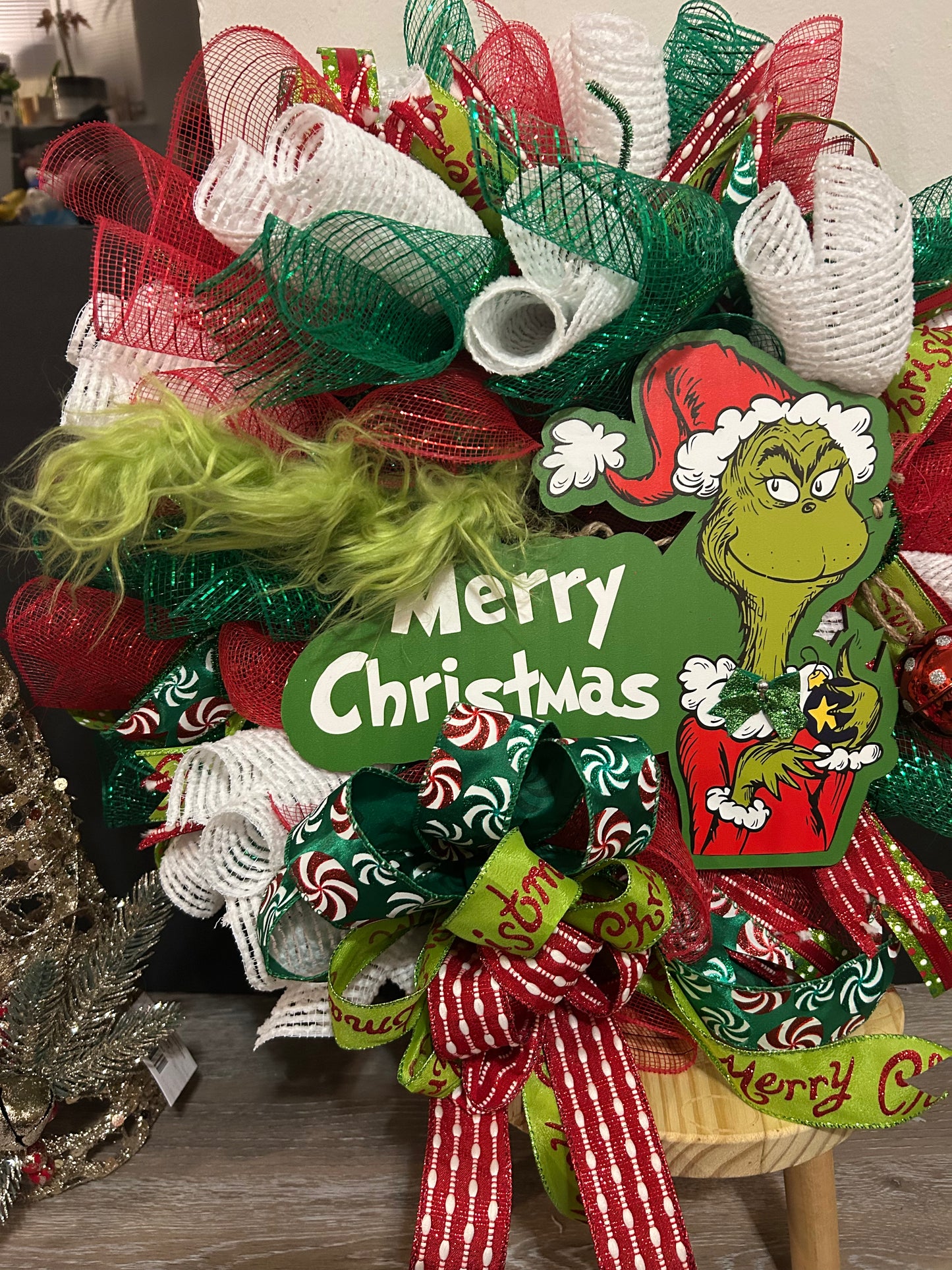 Grinch Wreath-Medium