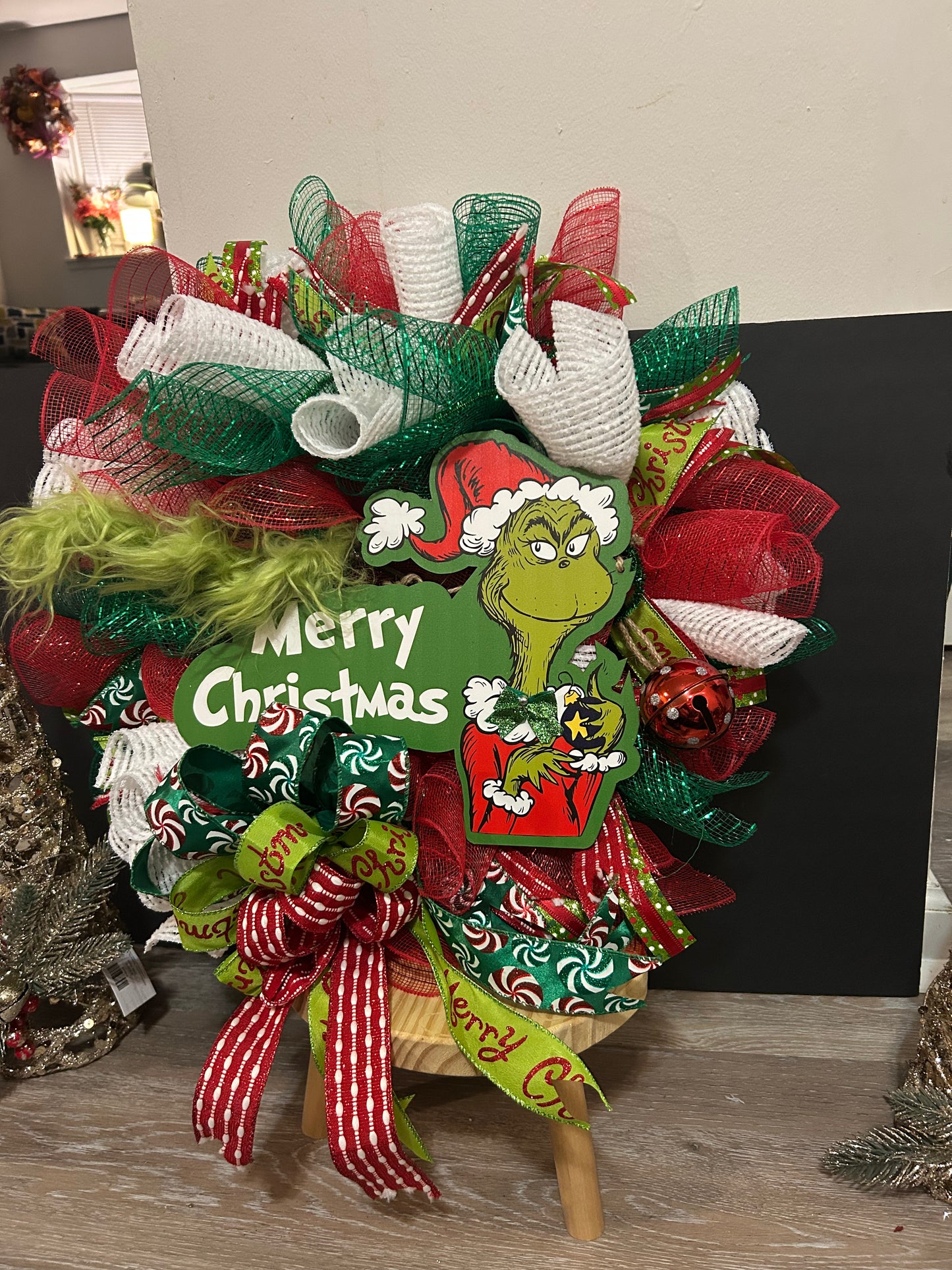 Grinch Wreath-Medium