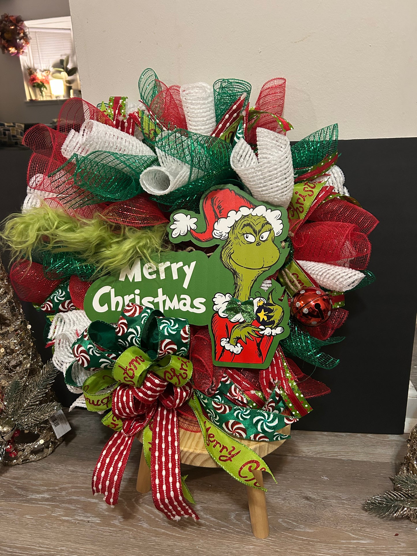 Grinch Wreath-Medium