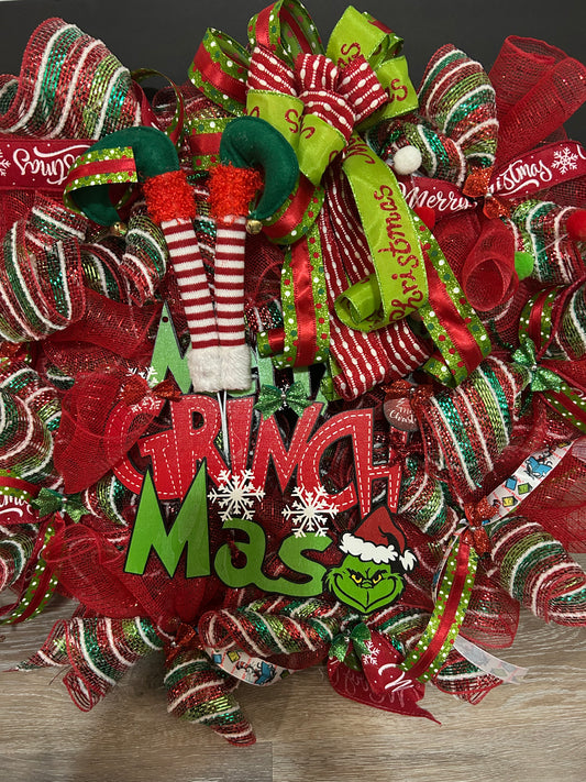Grinch Wreath-Large