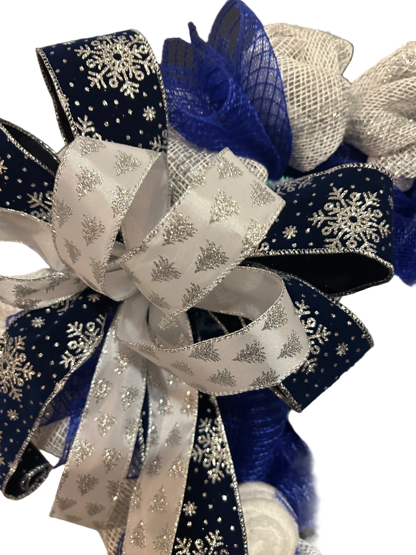 Blue&Silver Xmas Wreath