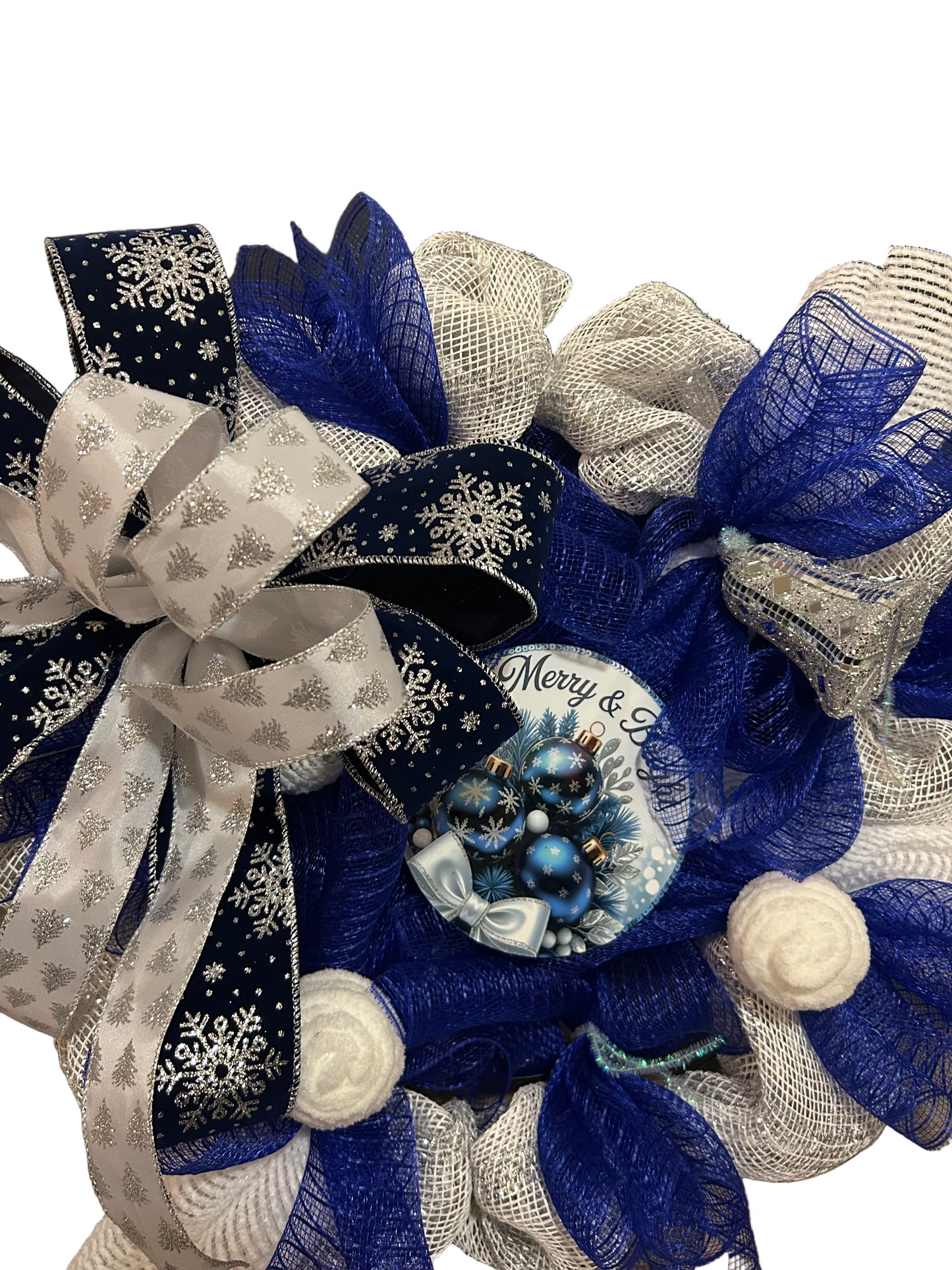 Blue&Silver Xmas Wreath