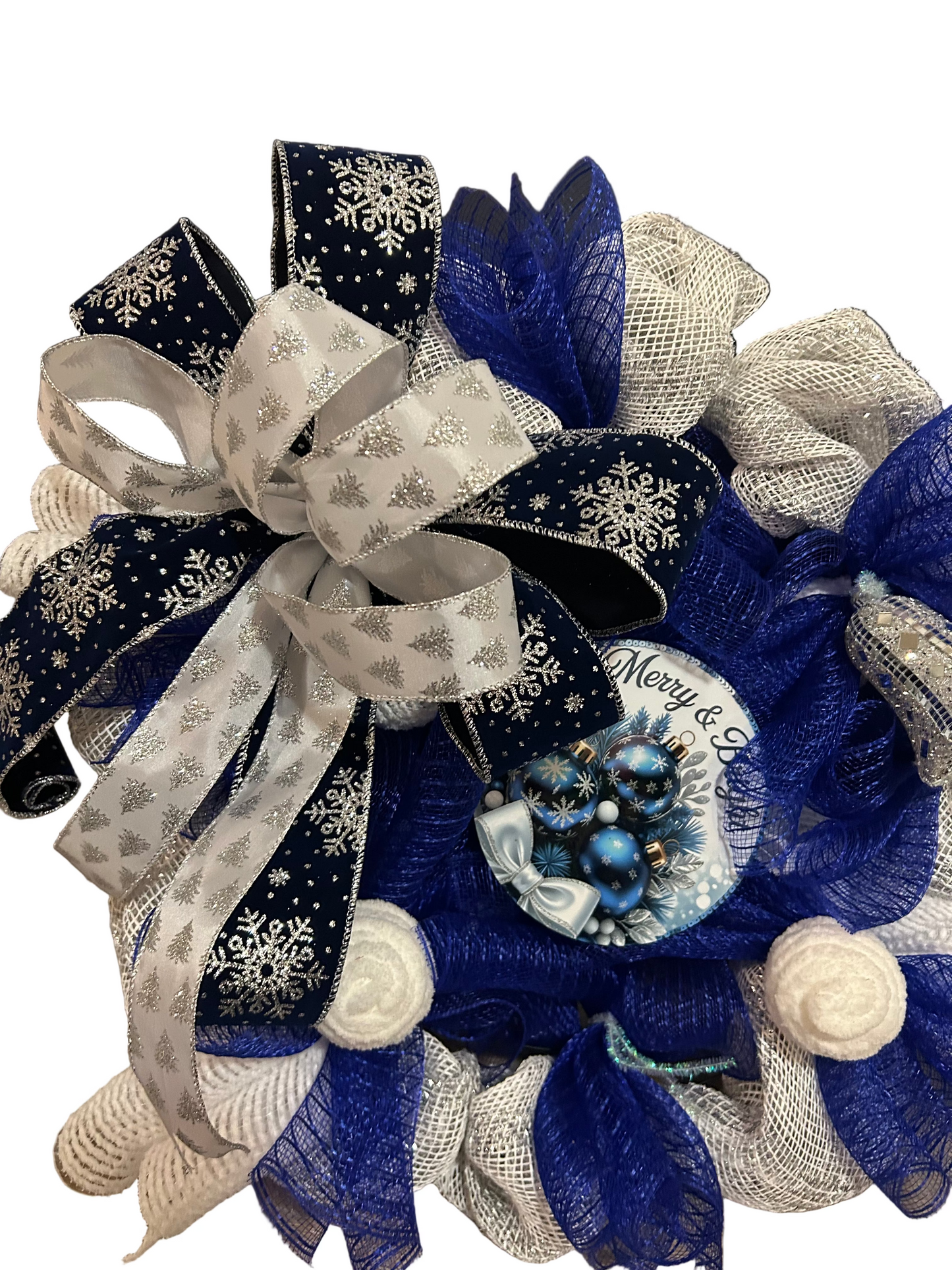 Blue&Silver Xmas Wreath